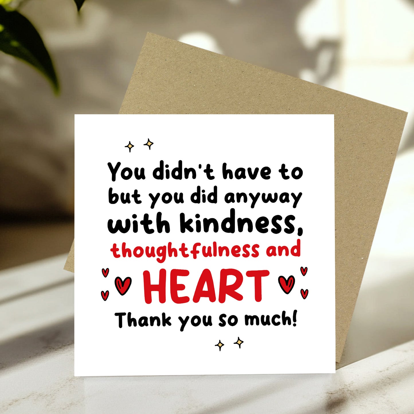 Thank You Card For Volunteer Friend Teacher Teaching Assistant