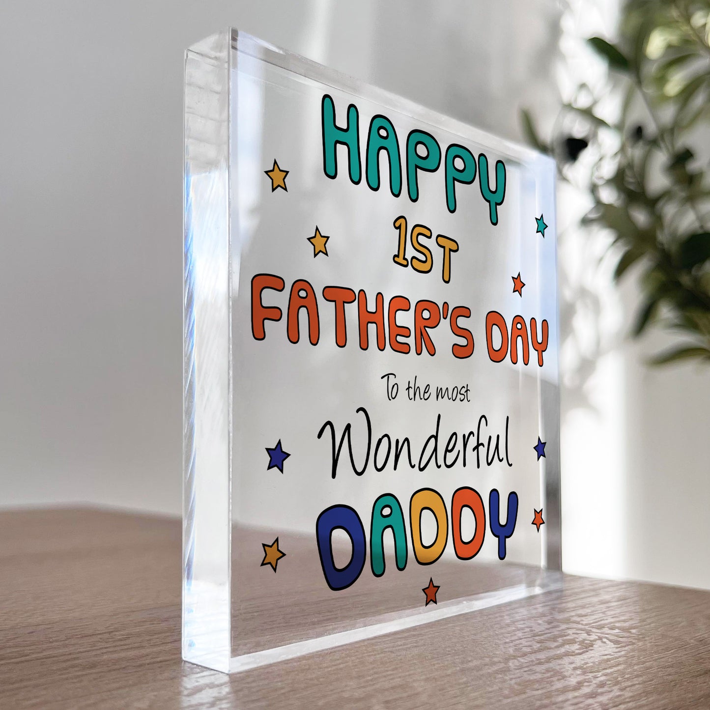 Happy 1st Fathers Day Gift For Daddy From Daughter Son New Baby