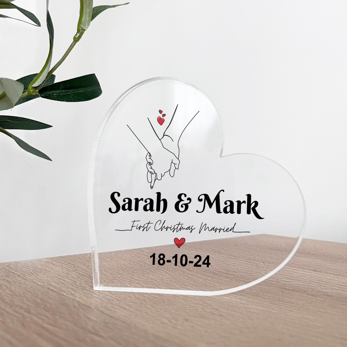 Personalised First Christmas Married Wedding Christmas Present
