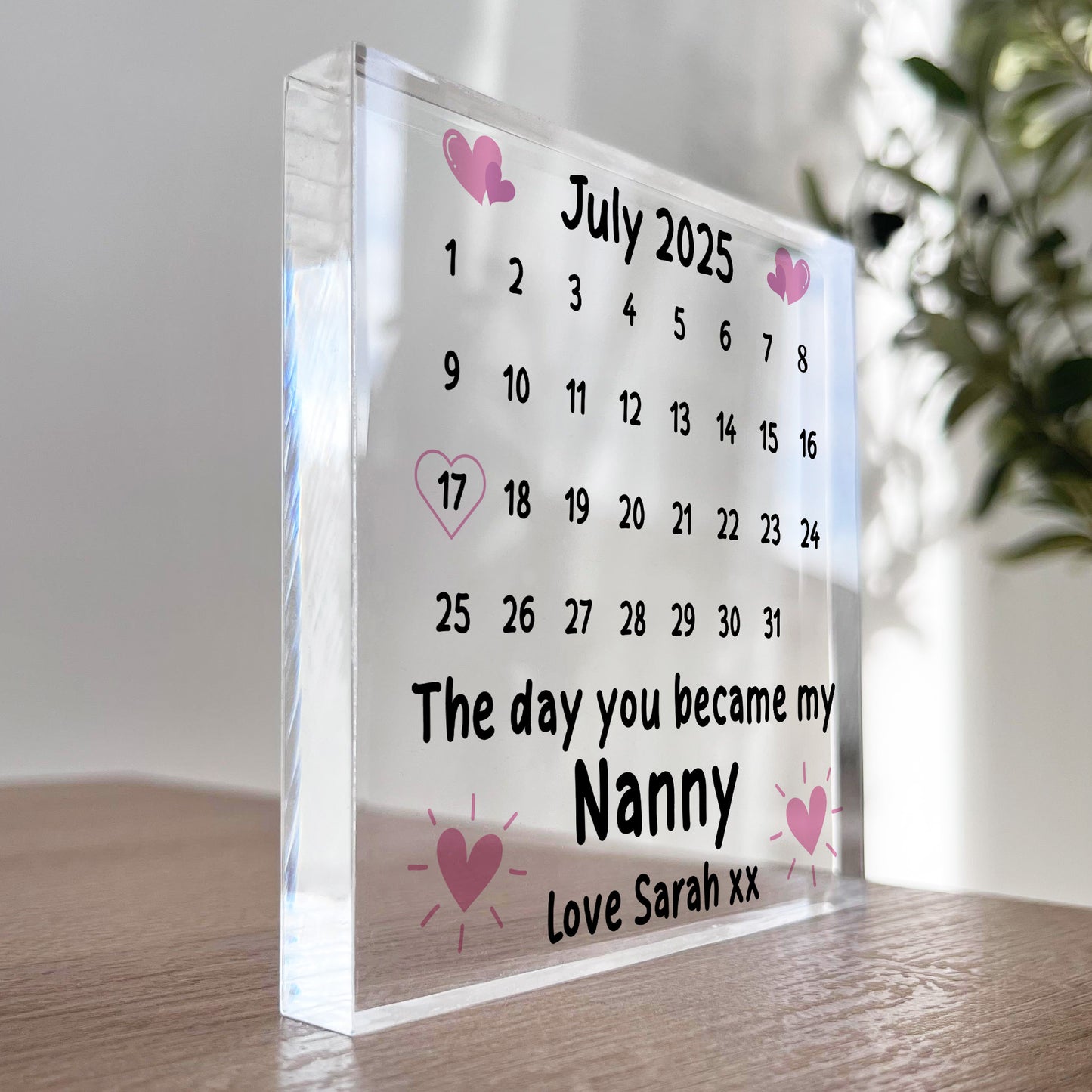 Nanny Gift Personalised Nan 1st Mother's Day Gift For Nanny