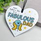Funny Fathers Day Gift For Dad FABULOUS DAD From Daughter Son