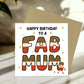 Happy Birthday Card For Mum FAB MUM CARD From Daughter Son