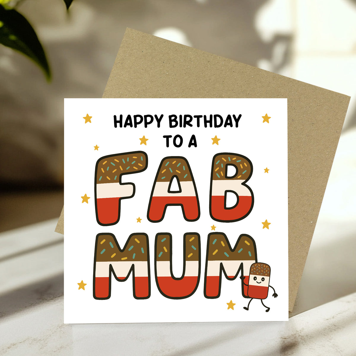 Happy Birthday Card For Mum FAB MUM CARD From Daughter Son