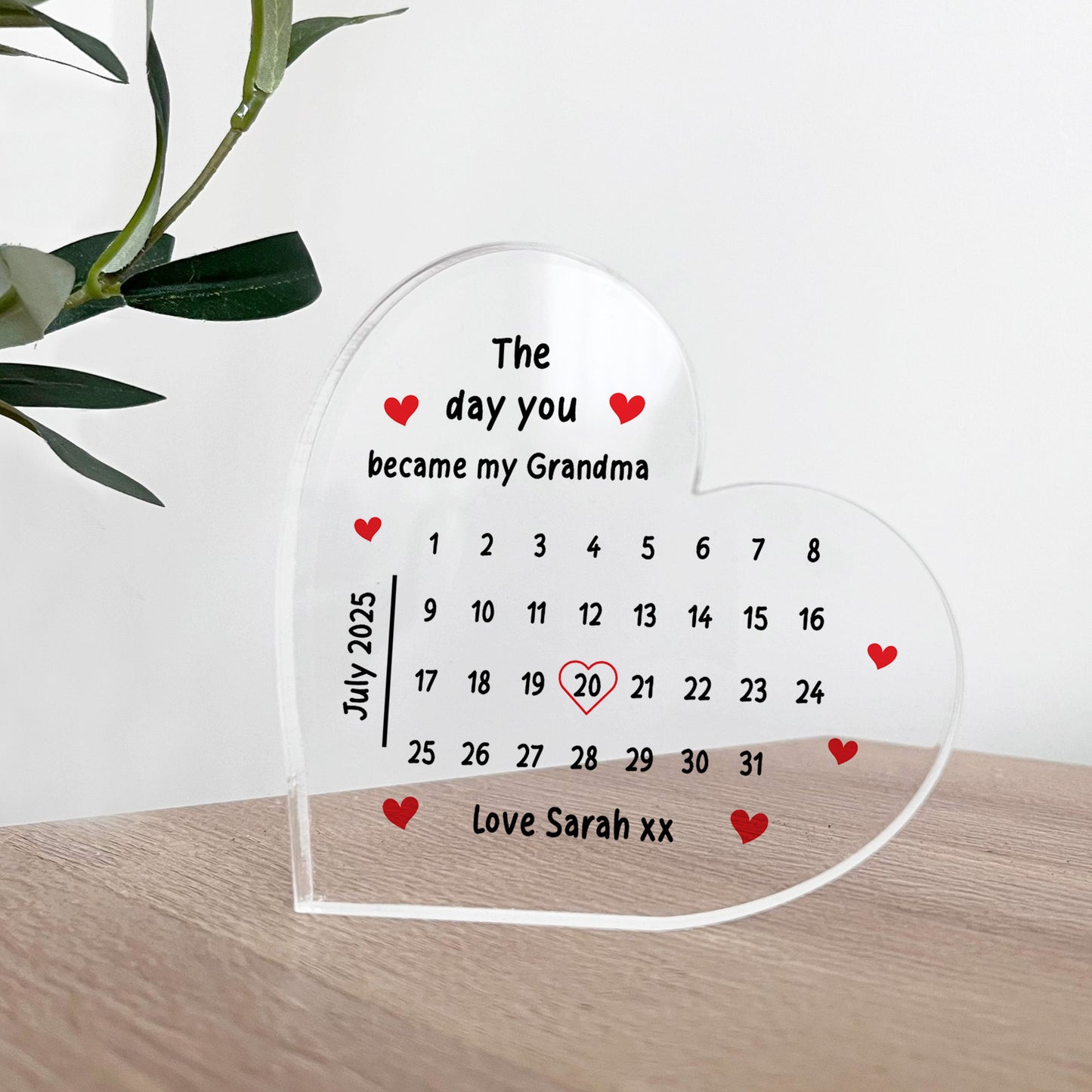 Grandma Gift Idea from Grandchildren Personalised Mother's Day