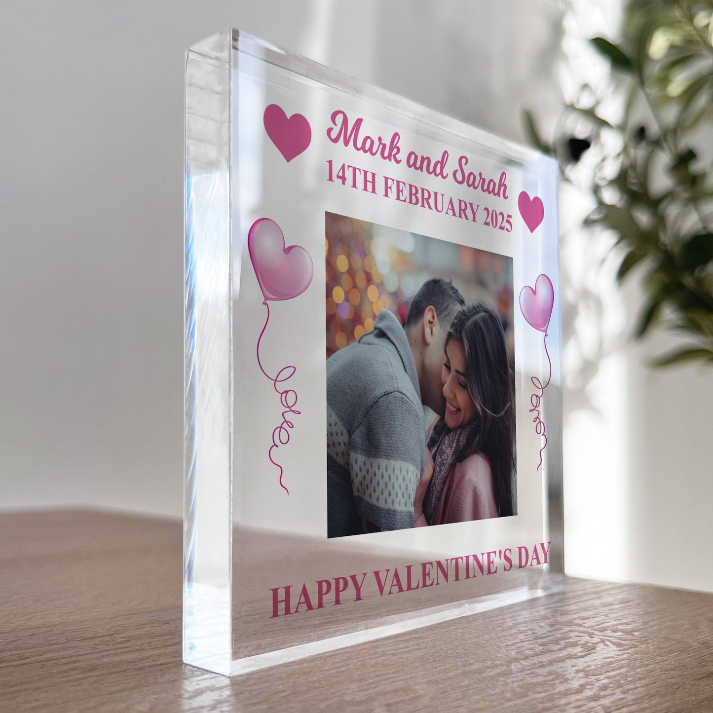Valentines Gift For Him Her Personalised Plaque Boyfriend