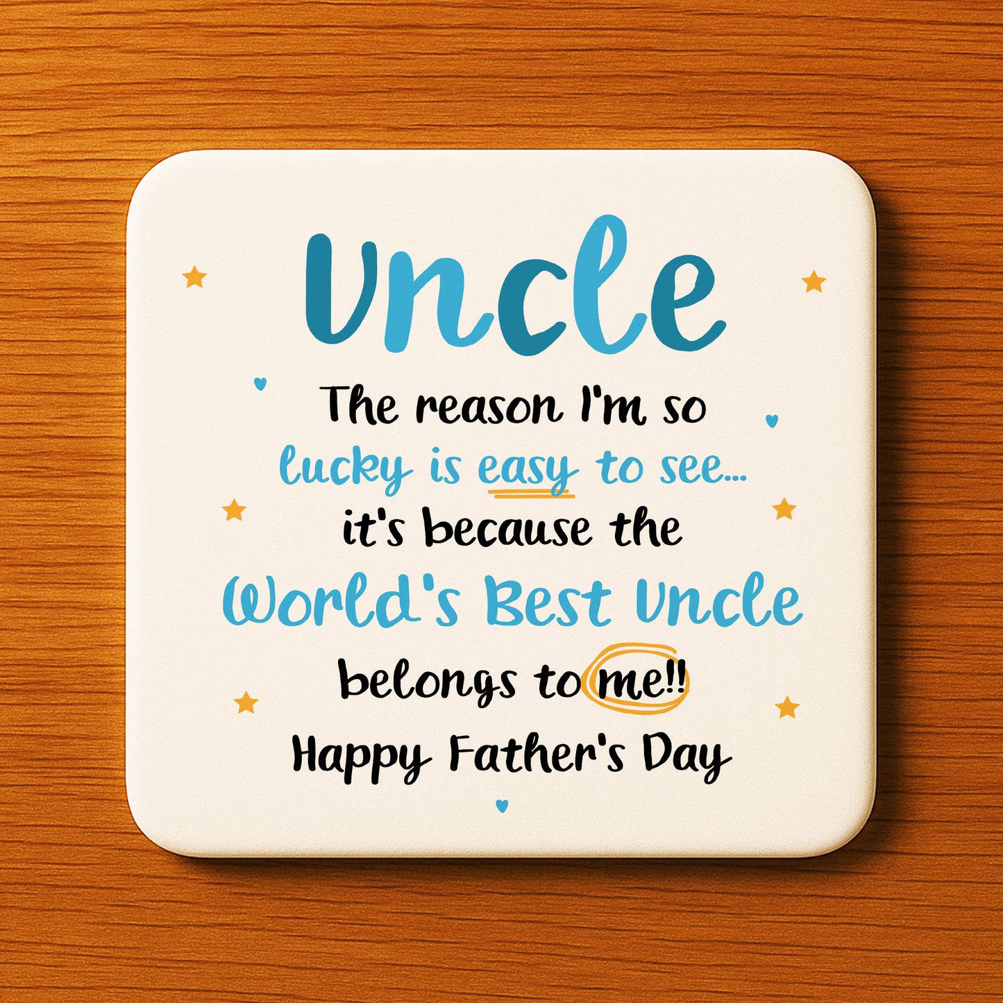 Gifts For Uncle UNCLE COASTER Uncle Birthday Gift For Christmas