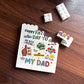 Gift For Dad For Fathers Day Dad Building Block Dad Plaque Gift