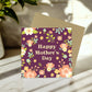 Purple Mothers Day Card For Mum Handmade Card For Mum Nanny