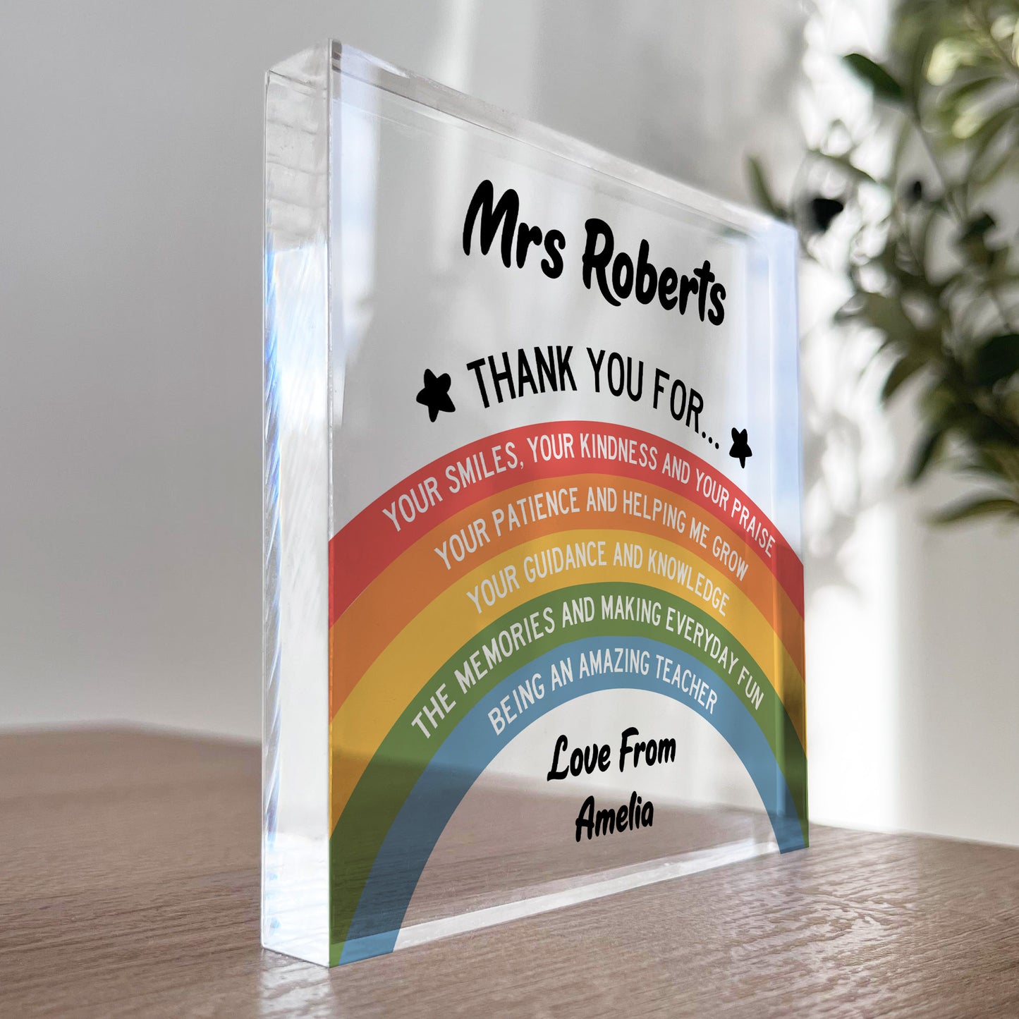 Personalised Gift For Teacher AMAZING TEACHER Plaque Thank You