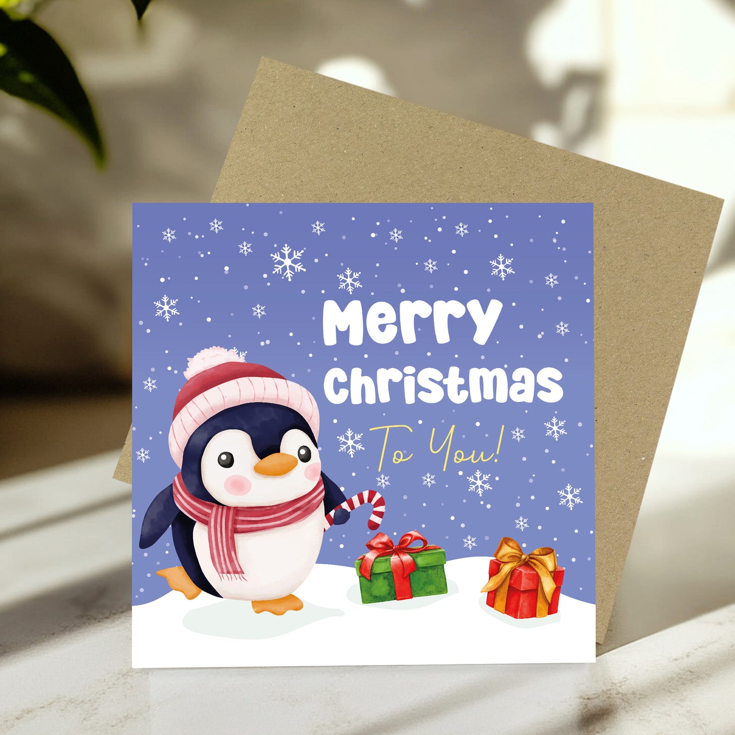 Merry Christmas Card For Teacher Kids Children Happy Christmas