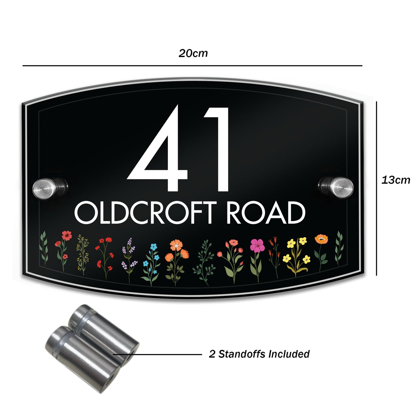 House Signs Acrylic Door Number Sign House Name Road Plate