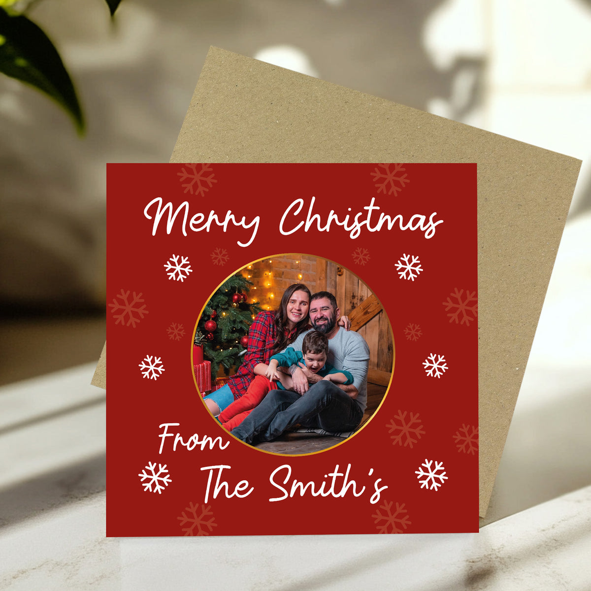 Personalised Christmas Card For Family and Friends