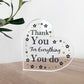 Gift For Colleague Volunteer Teacher Acrylic Plaque Thank You