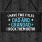 I Have Two Titles Dad And Grandad Funny Fathers Day Gift
