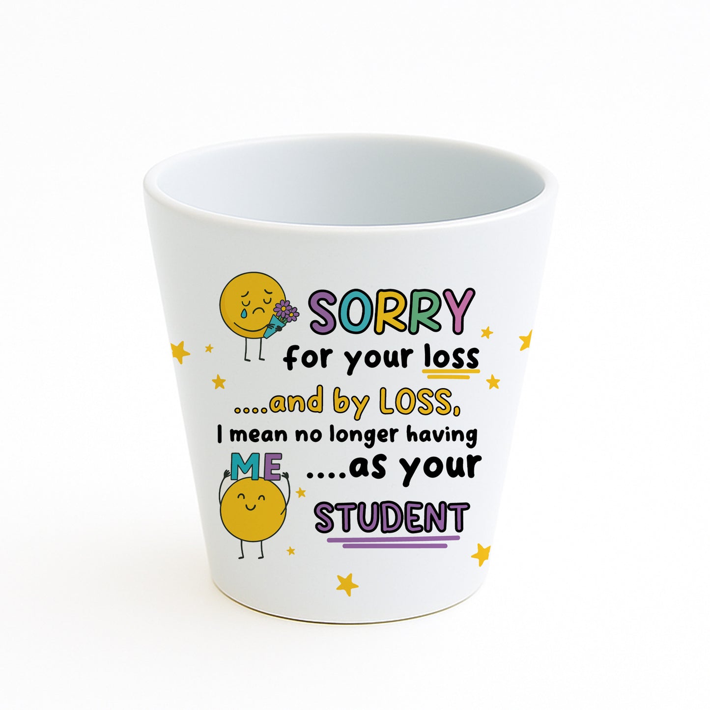 Leaving Gift For Teacher Plant Pot Sorry For Your Loss Gift