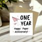 Funny Paper Anniversary Card For Husband 1st Anniversary Card
