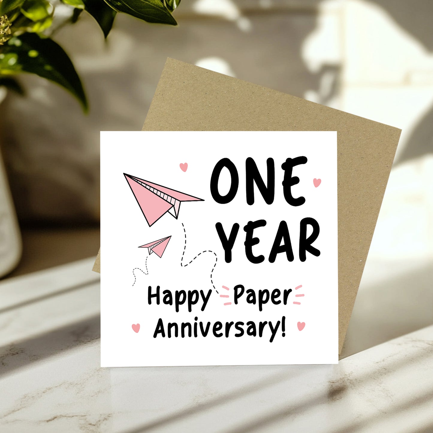Funny Paper Anniversary Card For Husband 1st Anniversary Card