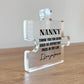 NANNY GIFT For Birthday Christmas Acrylic Puzzle Piece Thank You
