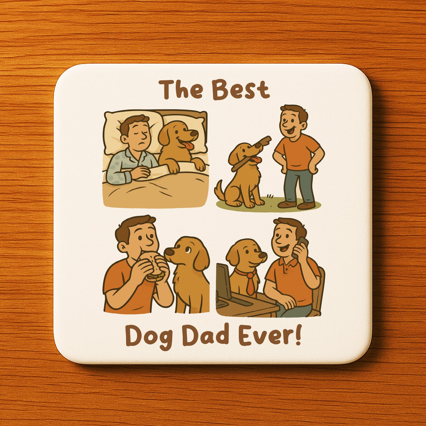 BEST DOG DAD EVER Gift For Fathers Day Gift From The Dog