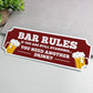 Acrylic Bar Sign Bar Rules Plaque Bar Accessories for Home Pub