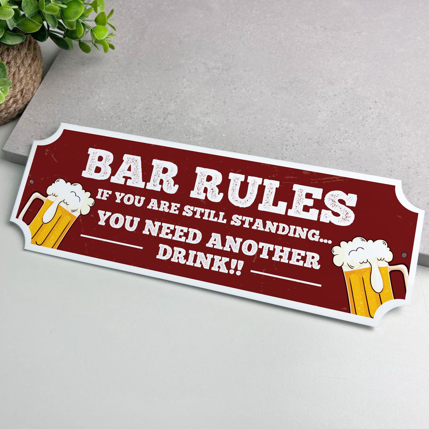 Acrylic Bar Sign Bar Rules Plaque Bar Accessories for Home Pub