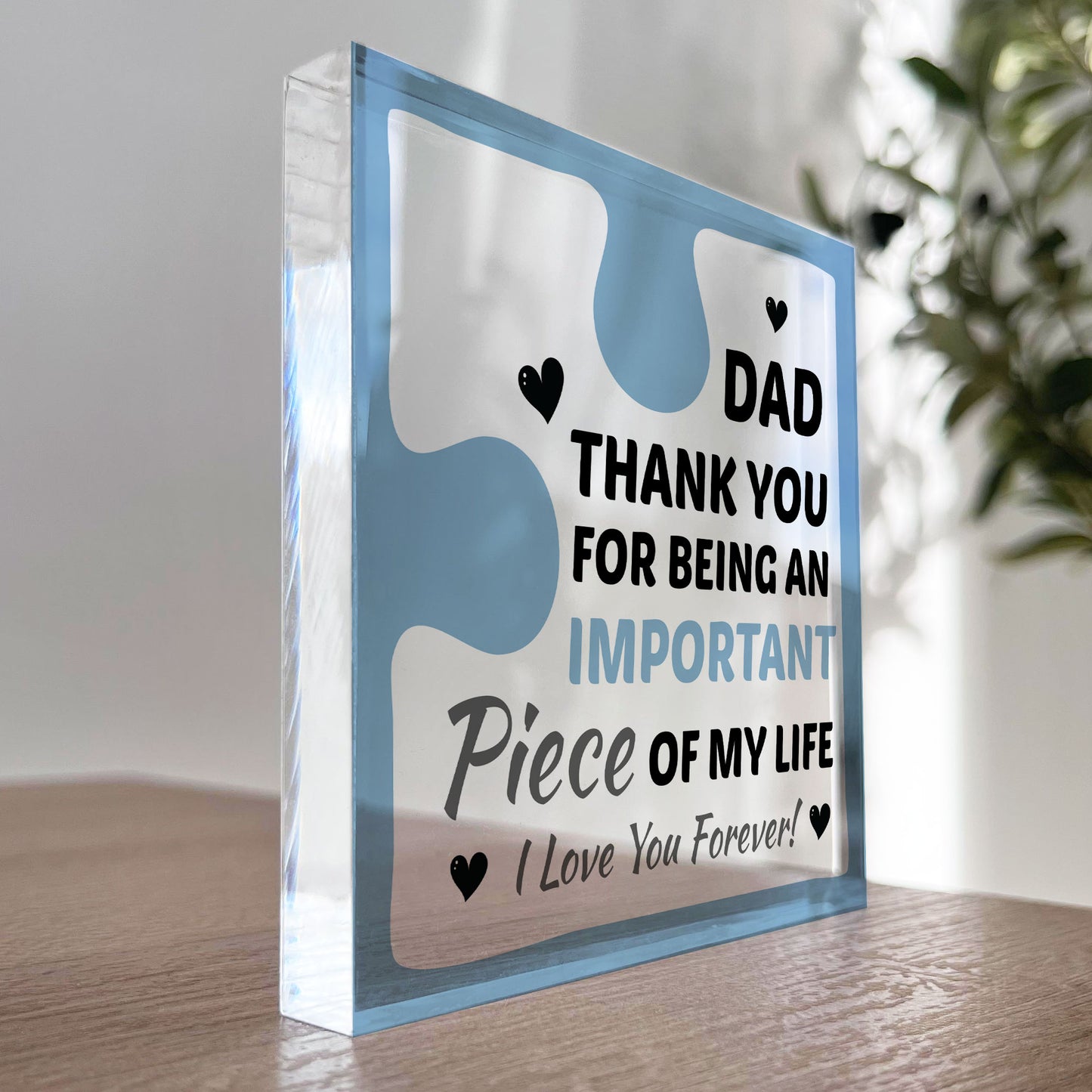 Birthday Gifts for DAD Acrylic Block Puzzle DAD BIRTHDAY GIFT