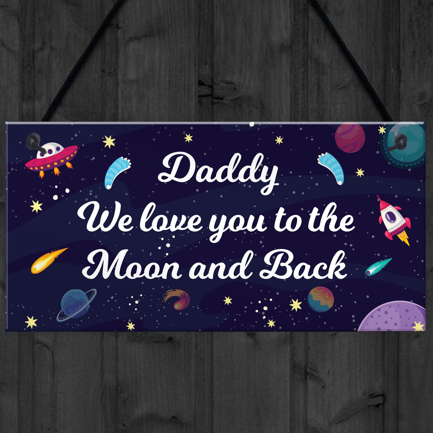 Daddy Gift For Fathers Day Birthday To The Moon And Back