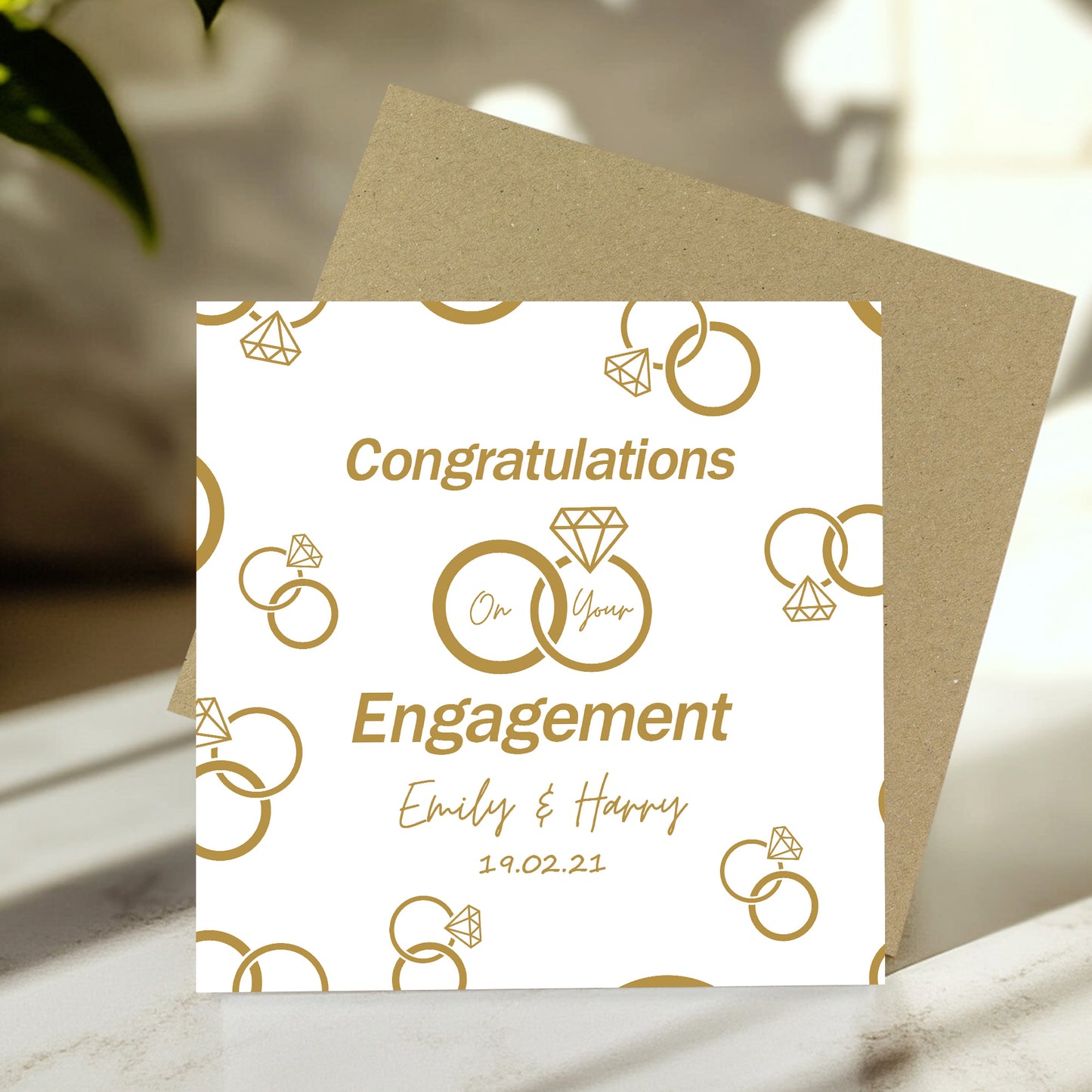 Congratulations On Your Engagement Card Personalised Card