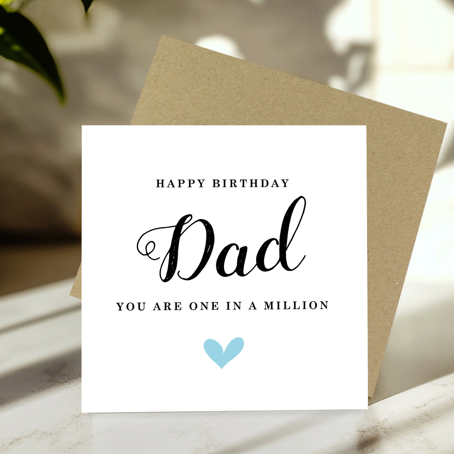 Happy Birthday Dad Card You Are One In A Million Card For Dad