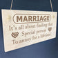 Marriage Is A Special Person To Annoy Funny Anniversary Wedding