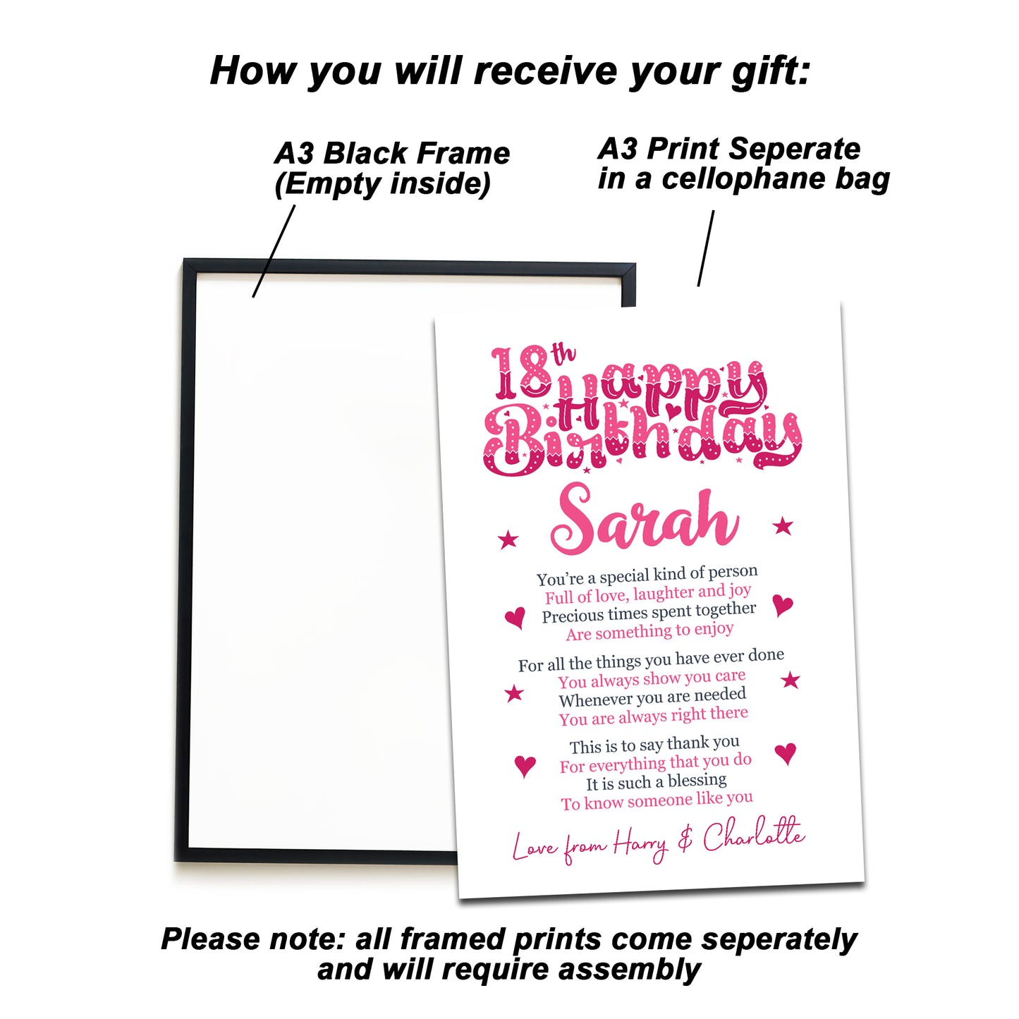 PERSONALISED 18th Birthday Gifts For Her Gift For Daughter