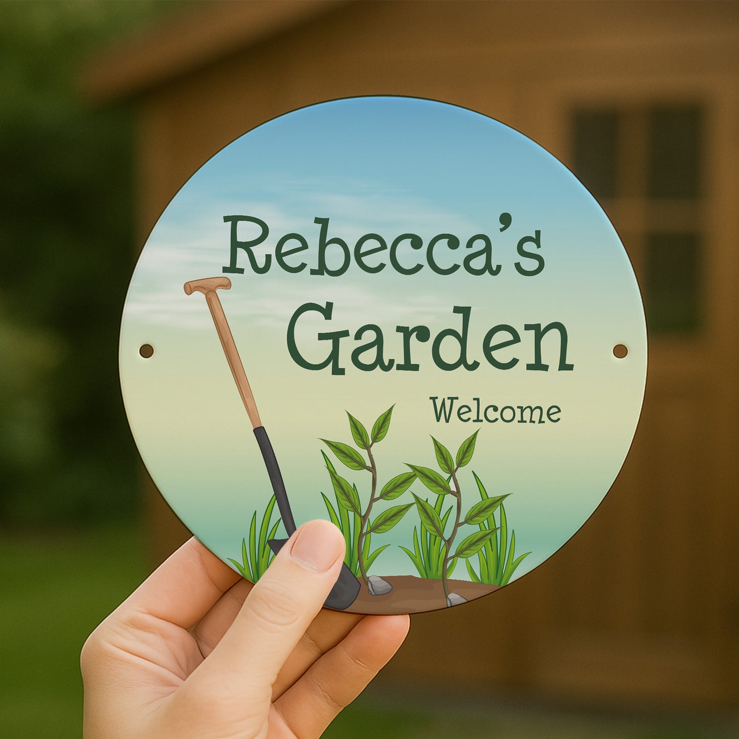 Personalised Novelty Garden Sign For Outside Garden Plaque
