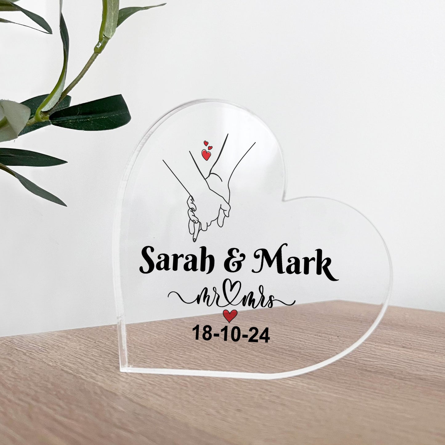 Personalised Anniversary Plaque Wedding Anniversary Presents