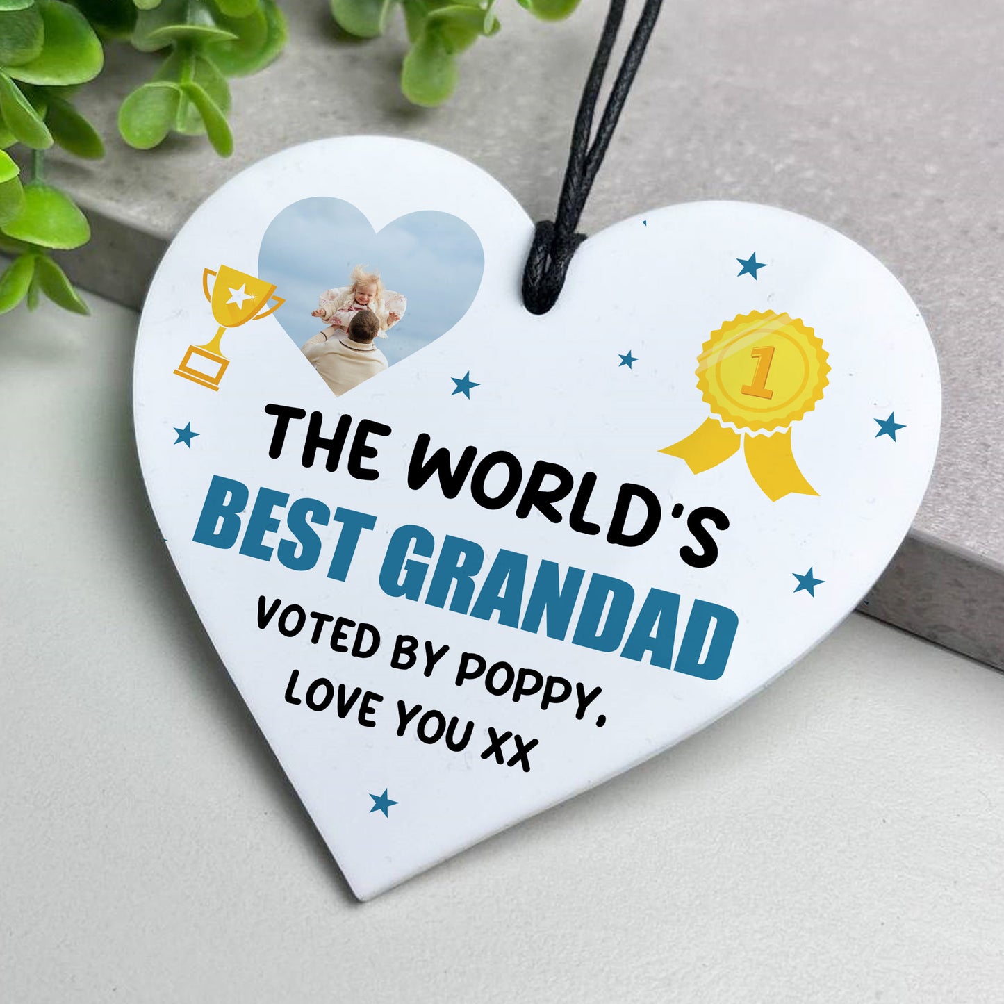 Gift For Grandad For Birthday Fathers Day Plaque Personalised