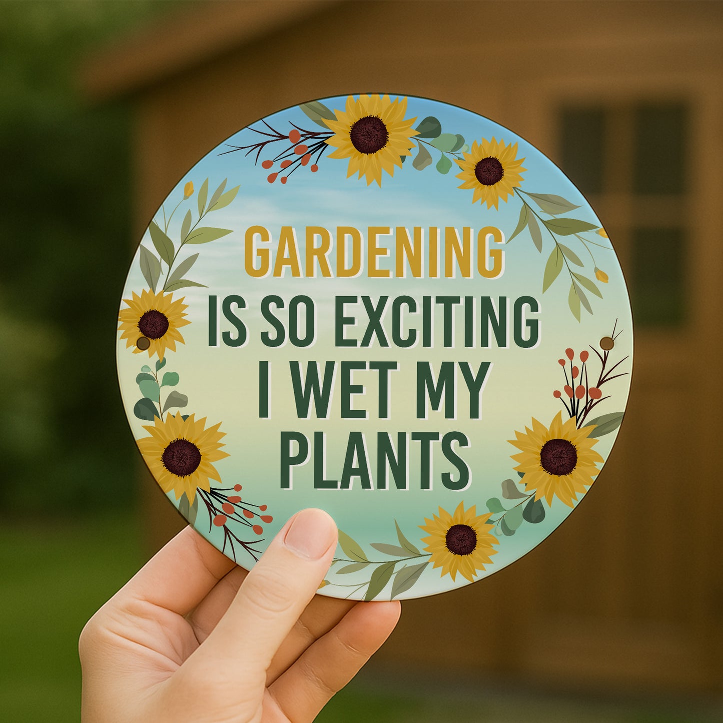 Funny Novelty Garden Sign For OutsideGardening So Exciting