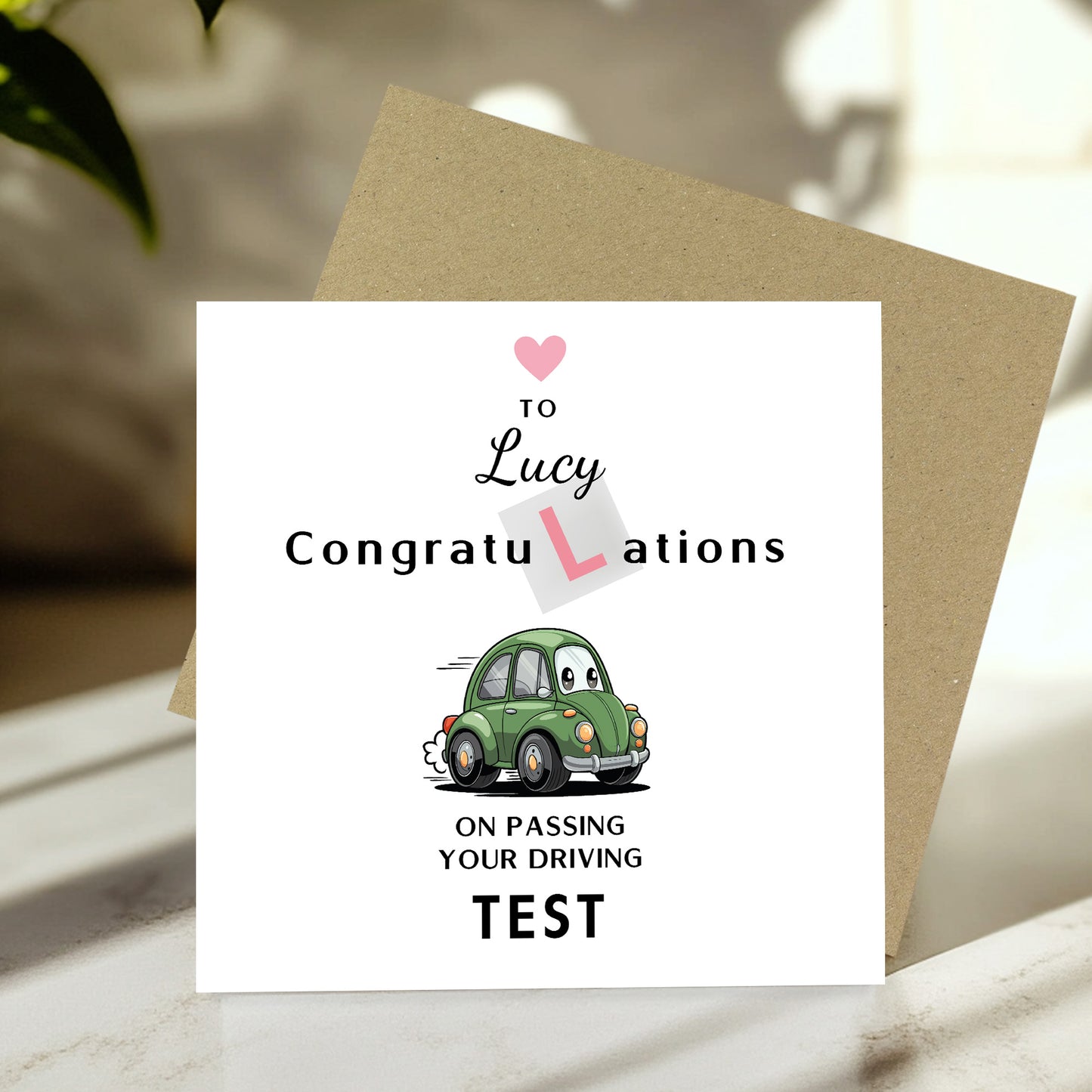 Personalised Passed Driving Test Card Congratulations On Passing