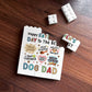 Dog Dad Gift For Fathers Day Building Block Dad Plaque Funny
