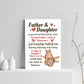 Father And Daughter A4 Framed Print Father's Day Gift For Dad