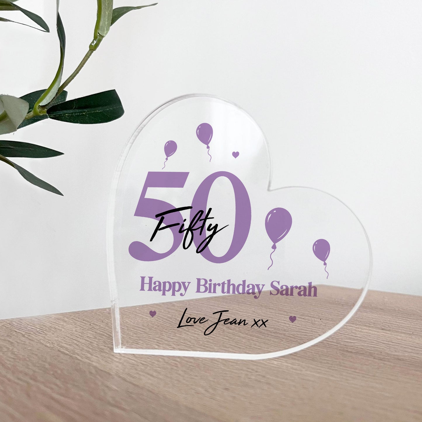 PERSONALISED 50th Birthday Gifts For Women Mum Sister Auntie Nan