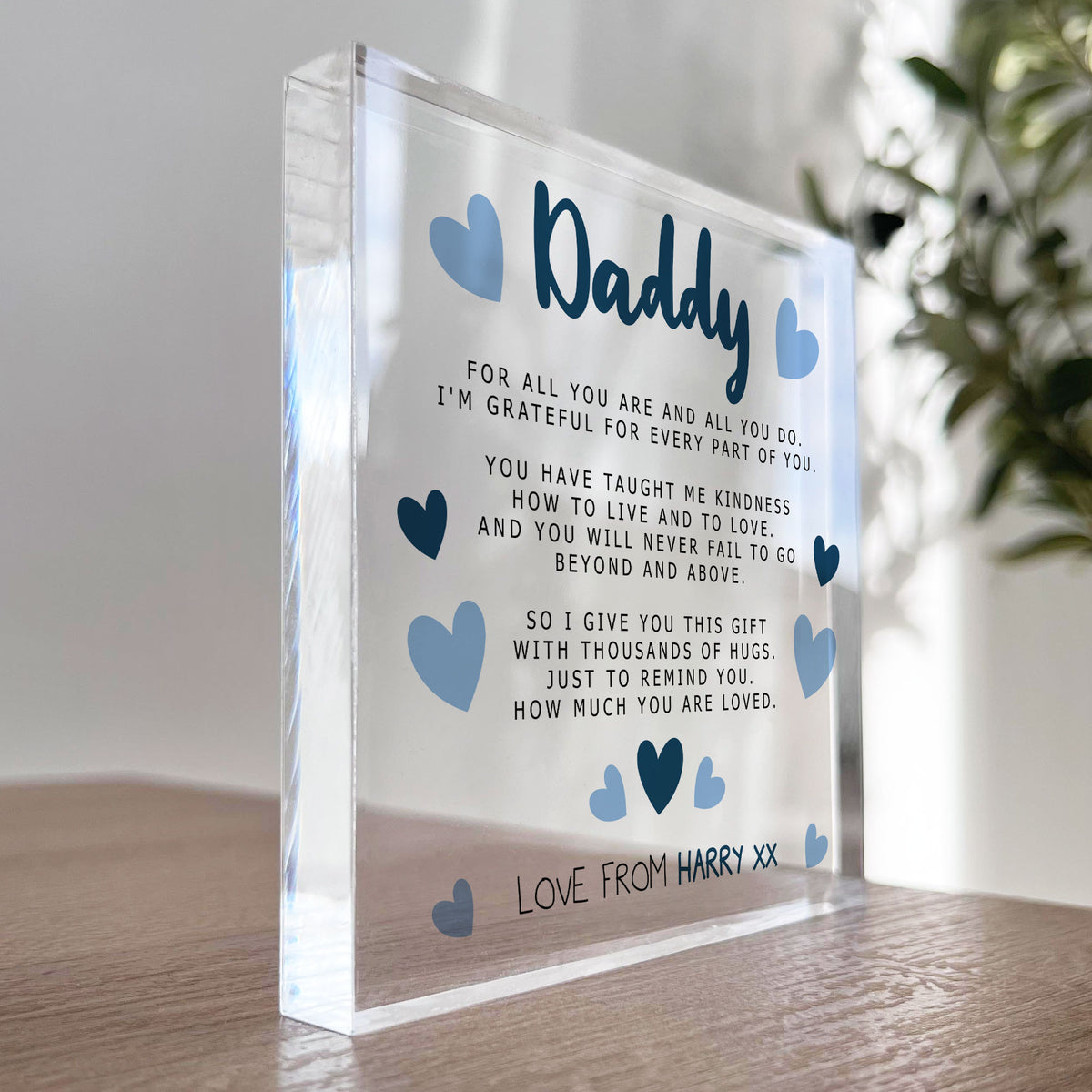 Personalised Gift For Daddy Dad For Fathers Day Birthday