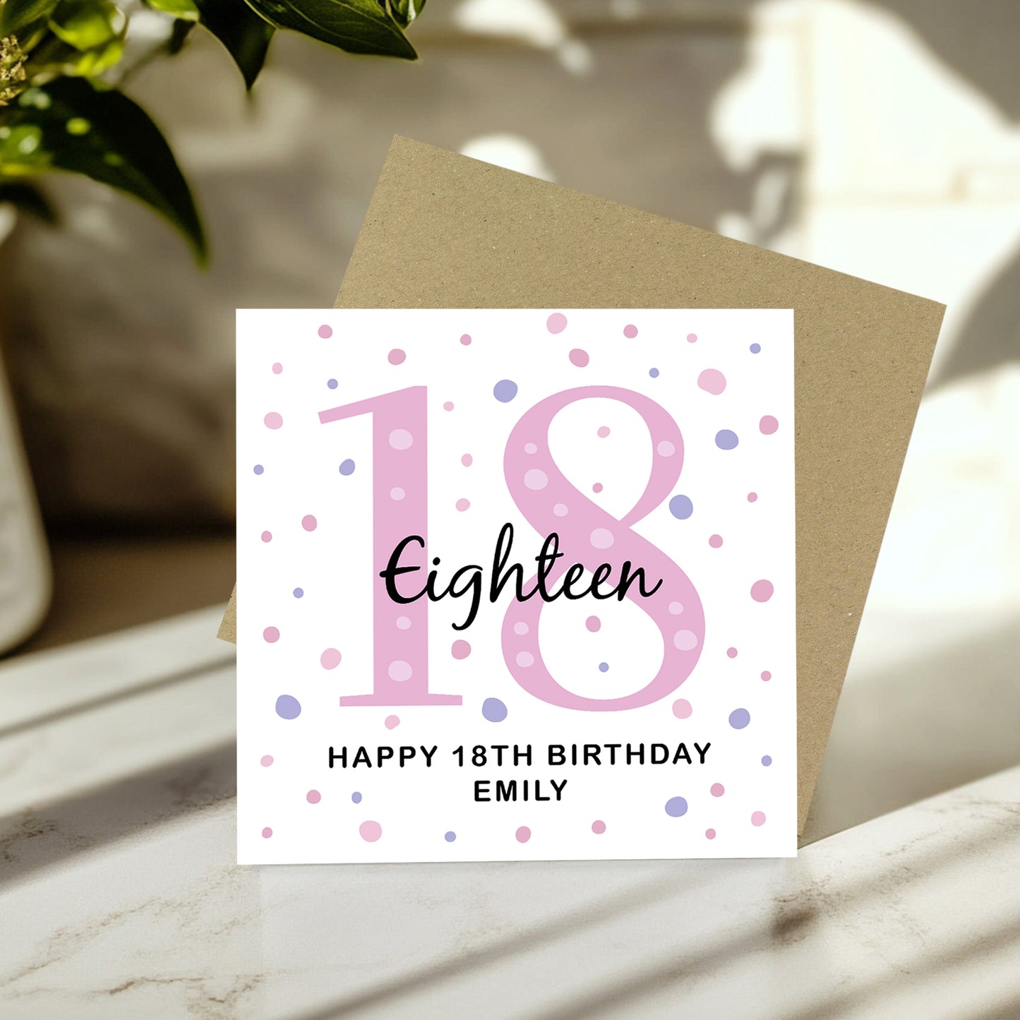 Personalised 18th Birthday Card Daughter Friend Sister Her