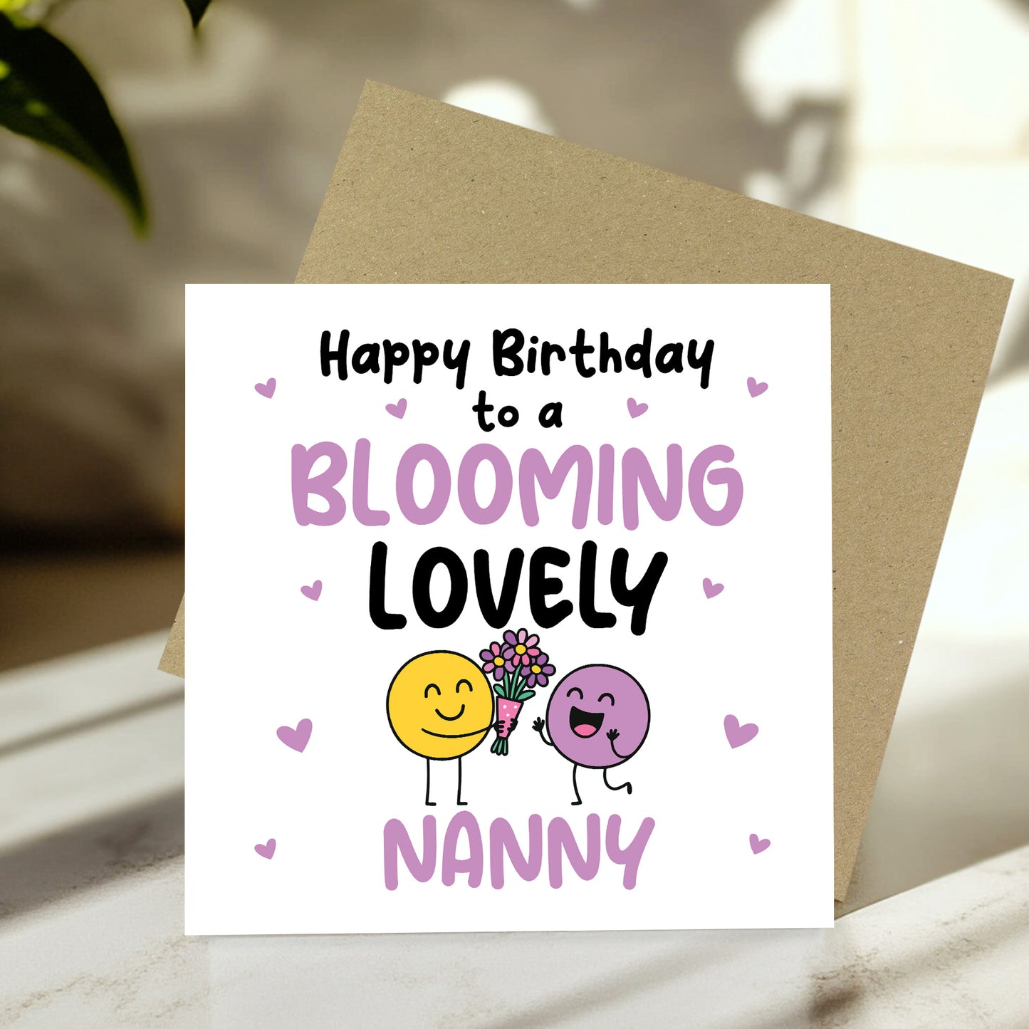 Happy Birthday Card For Nanny Blooming Lovely Nanny