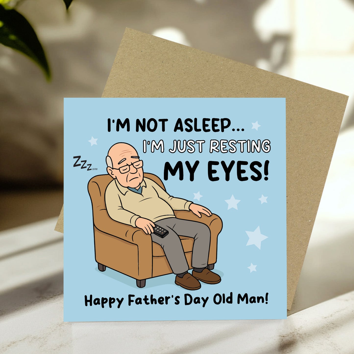 Funny Fathers Day Card For Dad Joke Card Old Dad From Daughter