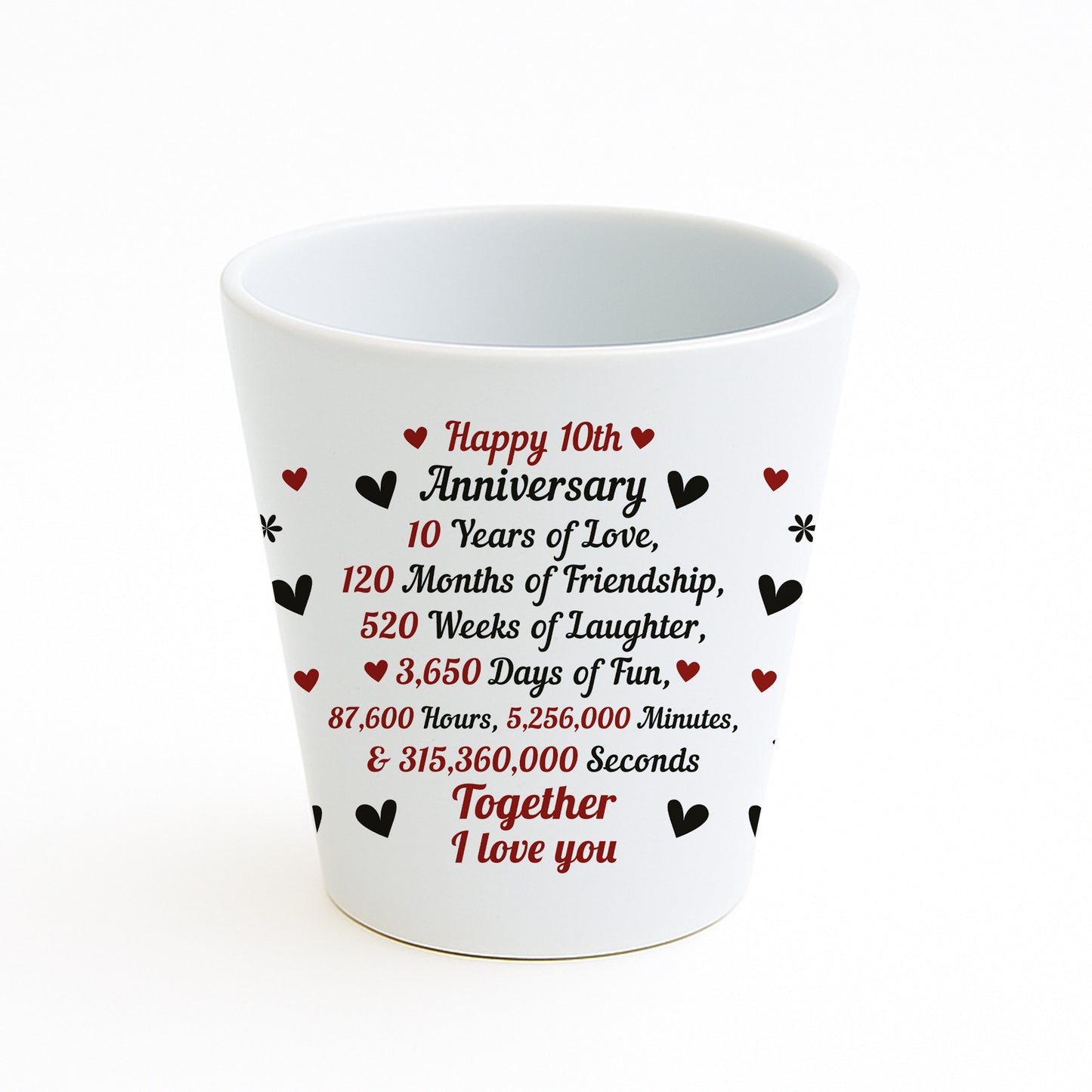10th Anniversary Gifts For Wife Girlfriend Boyfriend Couple Gift