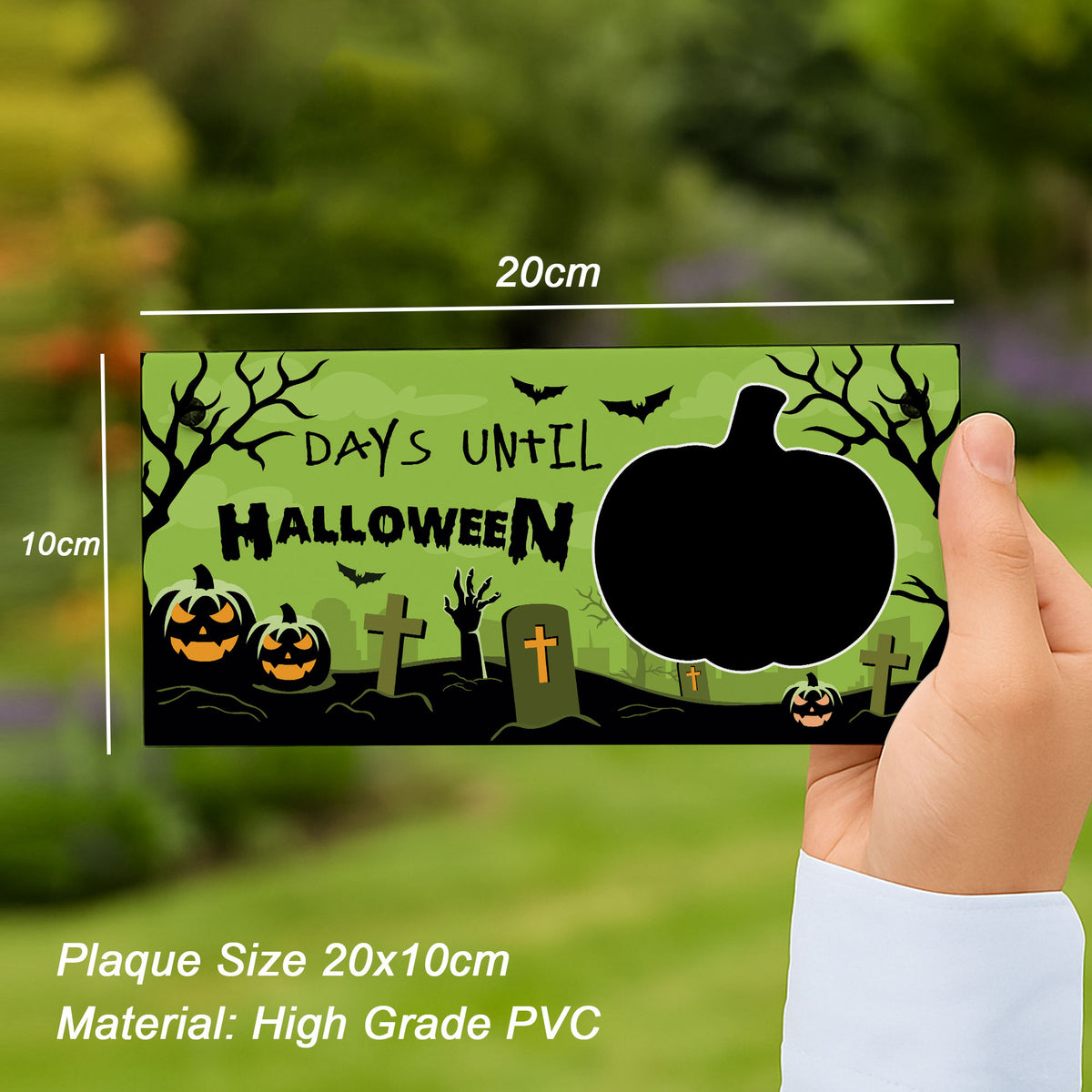 Halloween Countdown Plaque Decoration Days Until Halloween