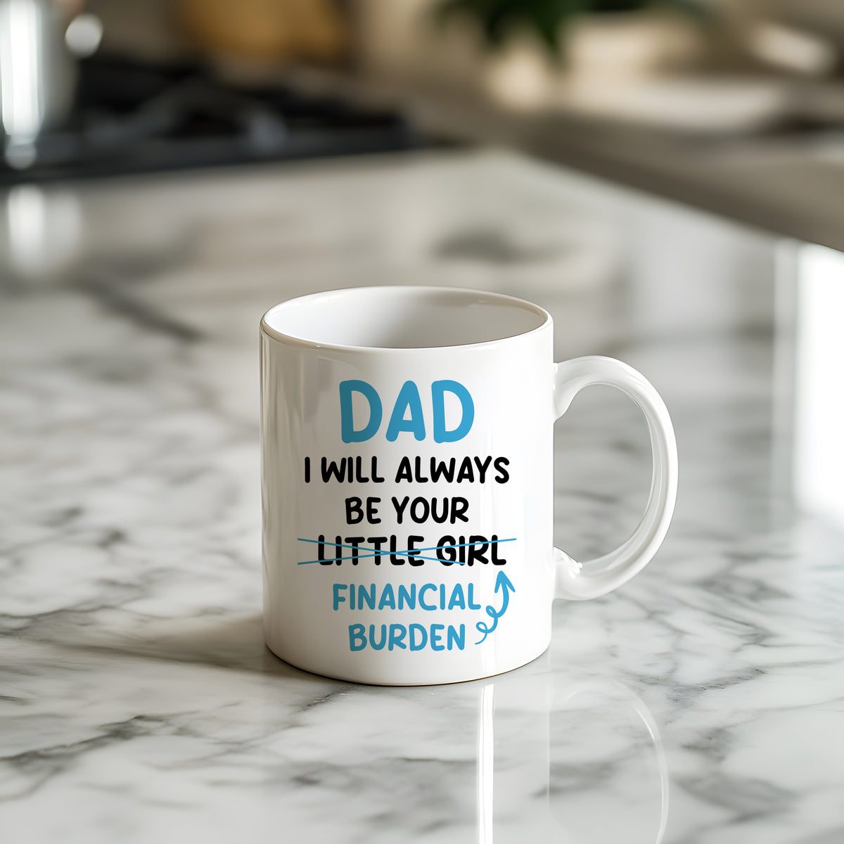 Funny Dad Mug Gift From Daughter Novelty Father's Day Gifts