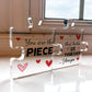 Romantic Gift For Valentines Day Anniversary Piece That Holds Us