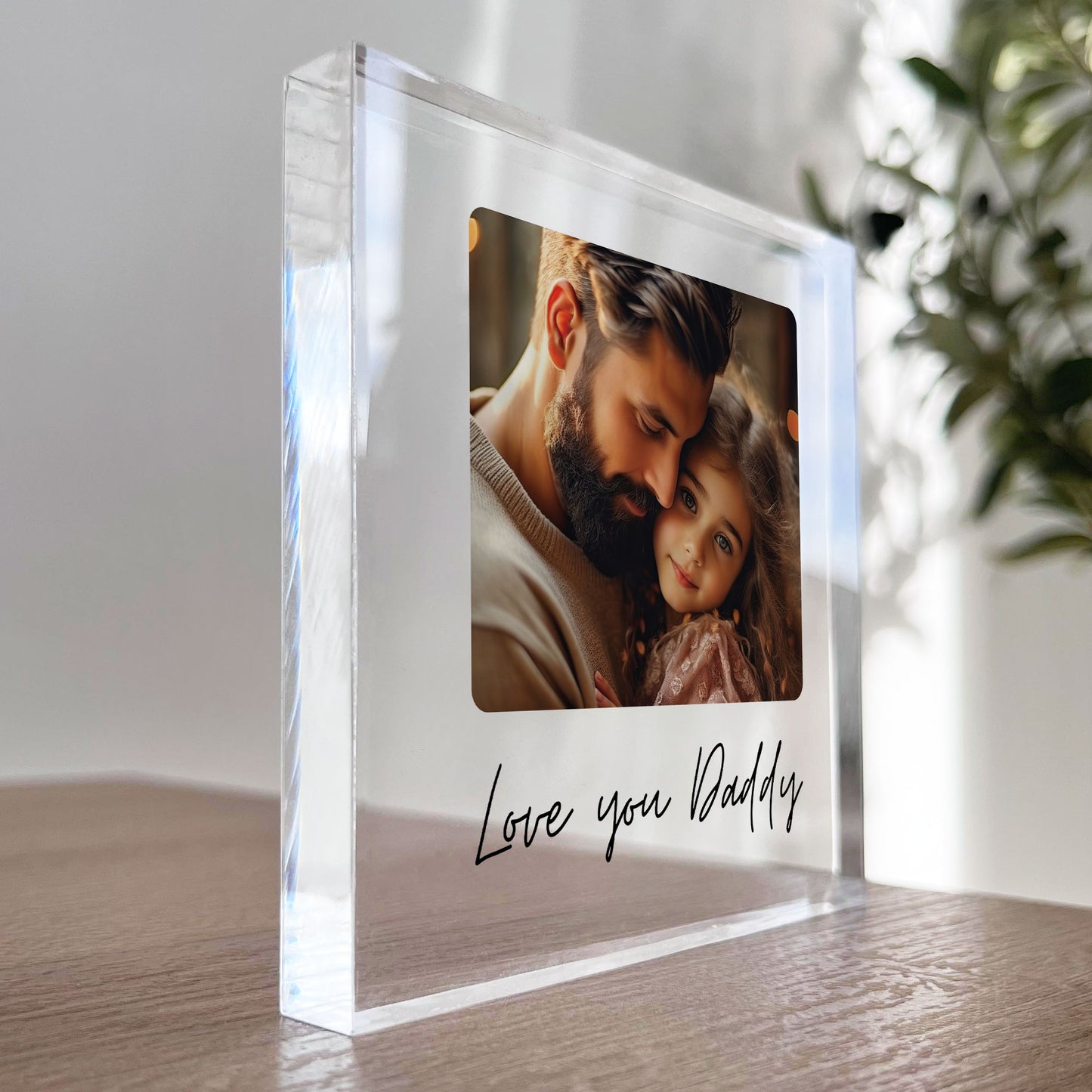 Fathers Day Birthday Gift For Daddy Love You Daddy Plaque