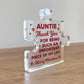 Gifts For Auntie Thank You Important Piece Of My Life