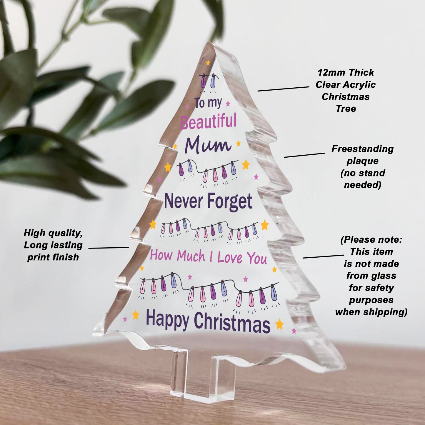 Gift For Mum Acrylic Plaque Mum Gifts Christmas From Daughter